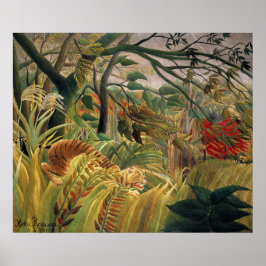 Poster Tigre numa Tempestade Tropical, Henri Rousseau