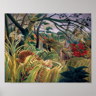 Poster Tigre numa Tempestade Tropical Henri Rousseau