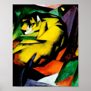 Poster Tigre por Franz Marc