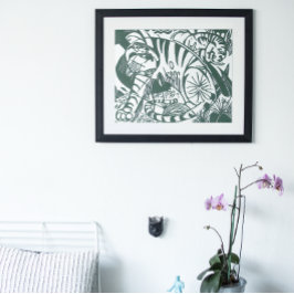 Póster Tigre por Franz Marc, Essionismo Vintage