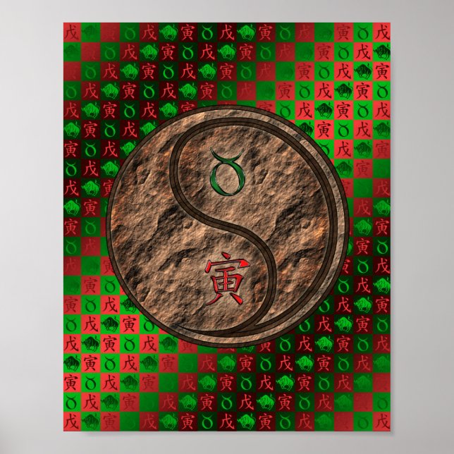 Poster Tigre Taurus & Earth (Frente)