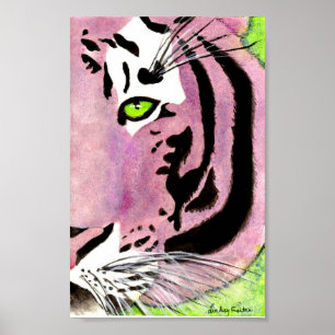 Poster Tigre violeta