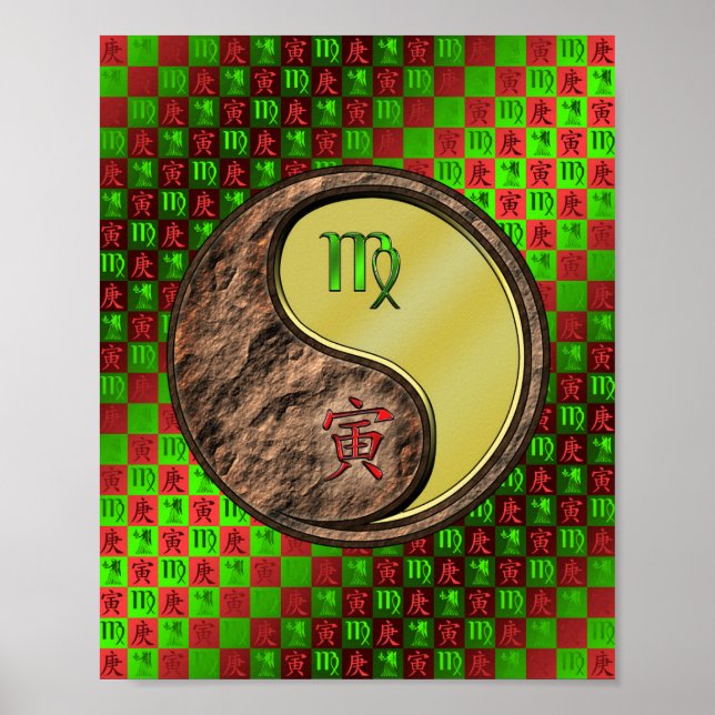 Poster Tigre Virgo & Metal (Frente)