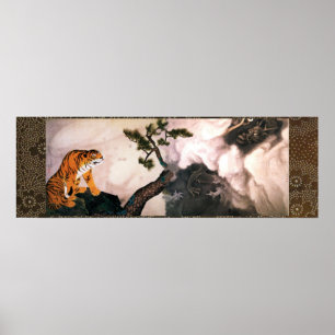 Póster Tigre y dragón (1781) Maruyama Okyo