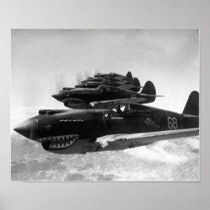 Poster Tigres Voadores Em Formação 1942