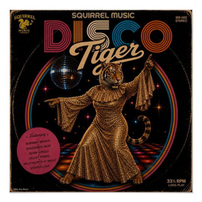 Póster Tigresa do Disco (Frente)