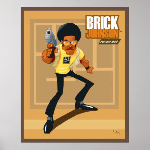 Poster Tijolo Johnson. Pau privado!
