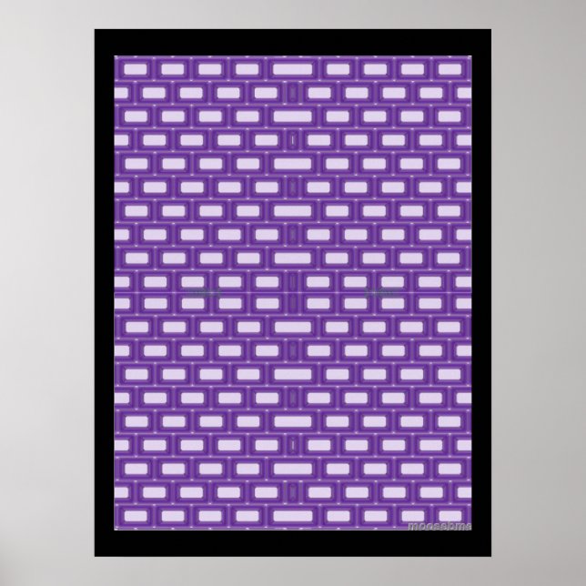 Poster Tijolos Roxos Cruz   (Frente)