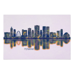 Póster Tijuana Skyline