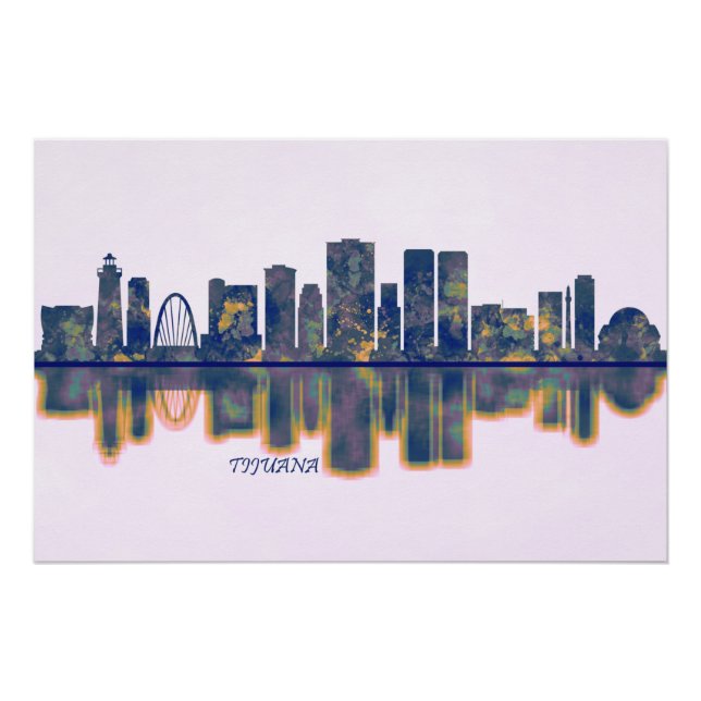 Póster Tijuana Skyline (Frente)