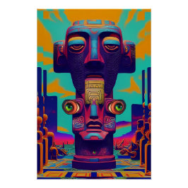Póster Tiki à direita ou Não Tiki em Tudo