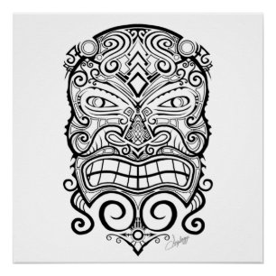 Póster Tiki Mask