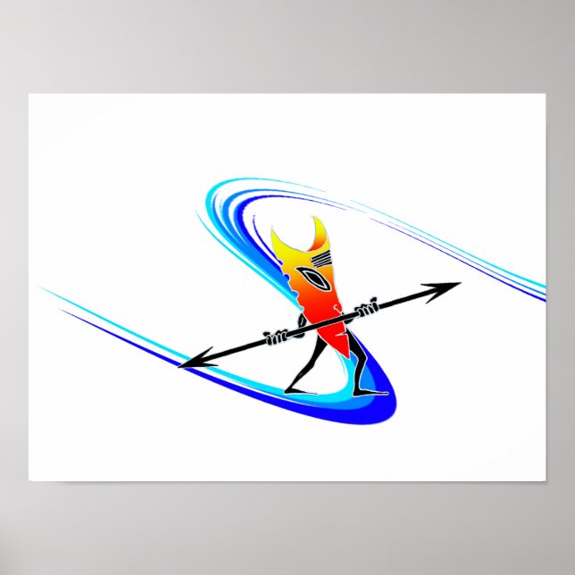 Póster Tiki Surfer (Frente)