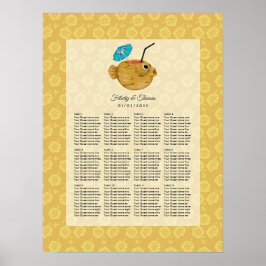 Poster Tiki Time Luau Summer Beach Weding