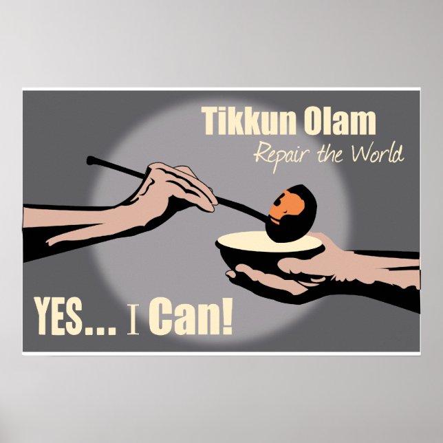 Poster Tikkun Olam..Repare o mundo (Frente)