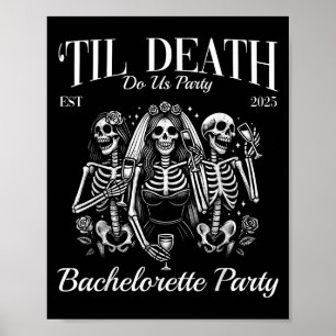 Poster Til Death Do U Party Retro Skelorette