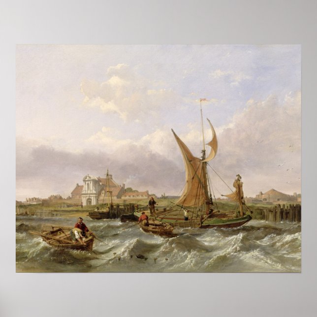 Poster Tilbury Fort - Wind Against the Tide, 1853 (petról (Frente)