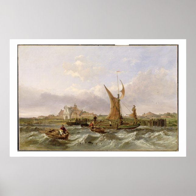 Póster Tilbury Fort - Wind Against the Tide, 1853 (petról (Frente)
