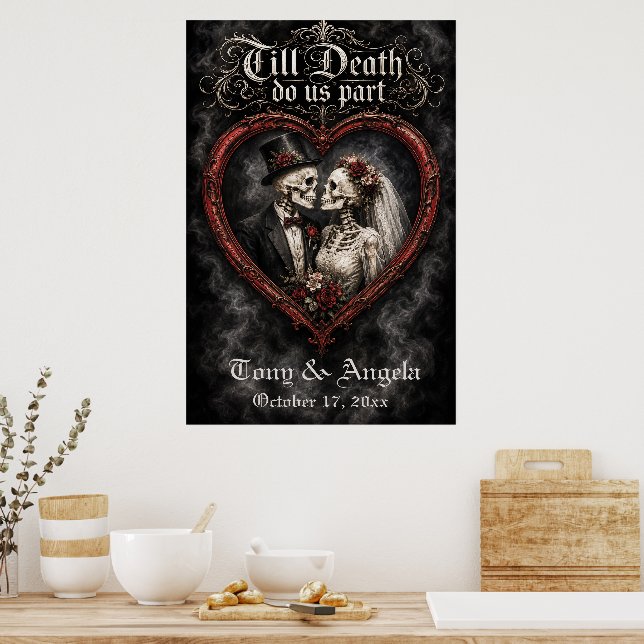 Poster Till Death Do Us Part Wedding Welcome (Cozinha)