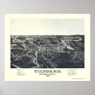 Póster Tilton, NH Panorâmica - 1884