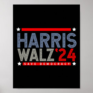 Poster Tim-walz-2024 Eleição Homens Mulheres Valsa 1