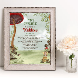 Poster Time Capule Forest Fairy First Magic Um Aniversári