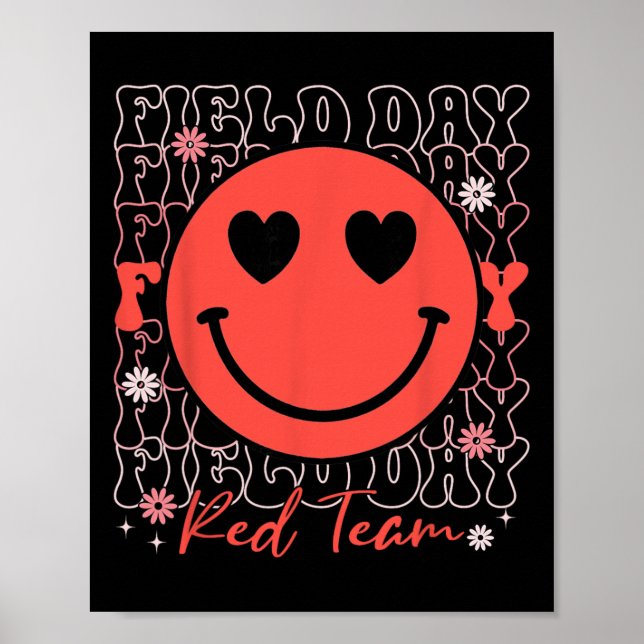 Poster Time de Campo Vermelho Sorriso Face Dia de Campo J (Frente)