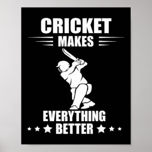 Poster Time de Críquete Torna Tudo Melhor Críquete T Cri