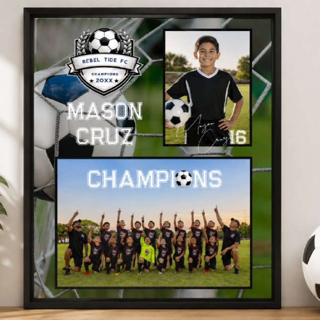 Poster Time de Futebol | Parceiro de Memória de Foto (Criador carregado)