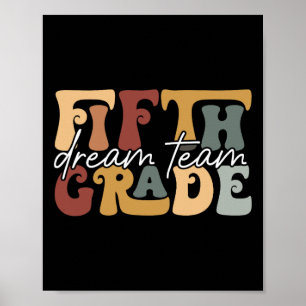Poster Time Quinto Ano Equipe dos Sonhos Professor Groovy