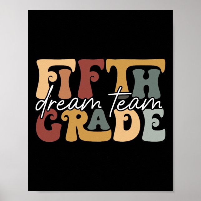 Poster Time Quinto Ano Equipe dos Sonhos Professor Groovy (Frente)