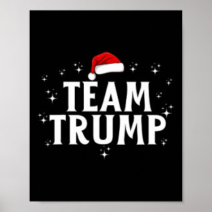 Poster Time Trump Squad Engraçado Xmas Trump de Natal