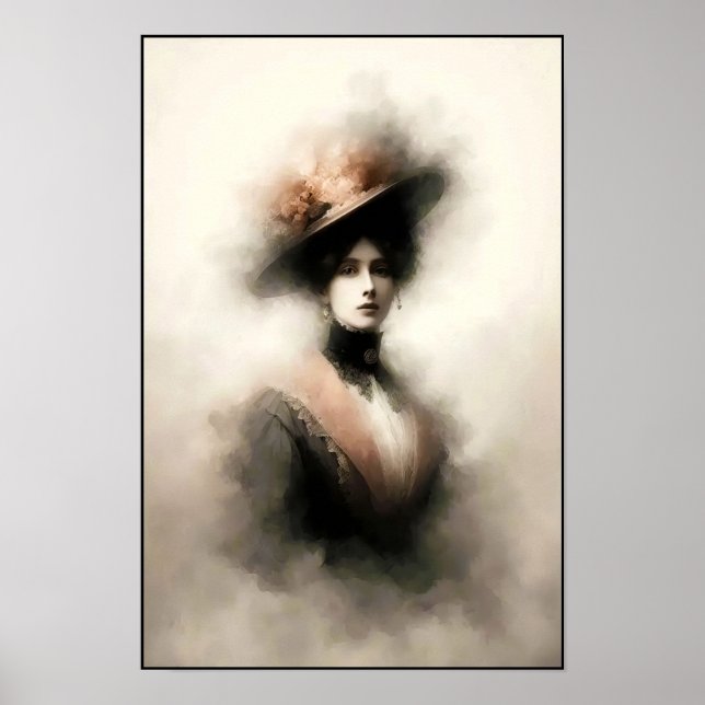 Poster Timeless Elegance In Smoky Portrait (Frente)