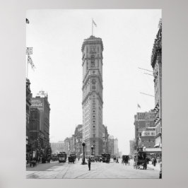 Póster Times Square, 1908. Vintage Photo
