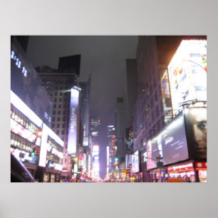 Póster Times Square de aproximação, New York NY