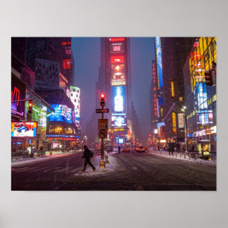 Poster Times Square Invernal