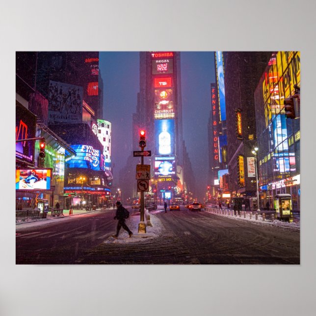 Poster Times Square Invernal (Frente)