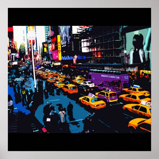 Póster Times Square, NY (Frente)