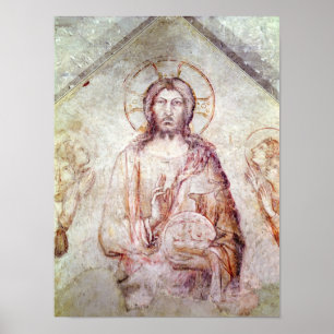 Poster Tímpano que descreve a bênção do salvador, 134