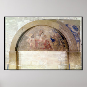 Poster Tímpano que descreve o Virgin da humildade