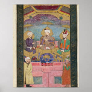 Poster Timur (1336-1405), Babur (1483-1530, r.1526-30)
