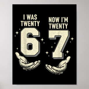 Poster Tinha 26 27 Anos Retro Vintage Engraçado Seis Sete