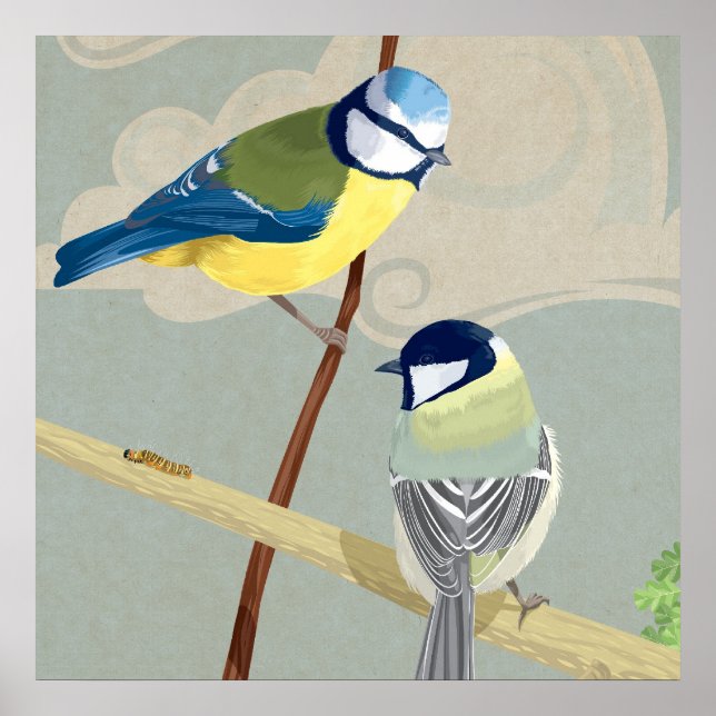 Póster Tinta azul e Excelente (Frente)