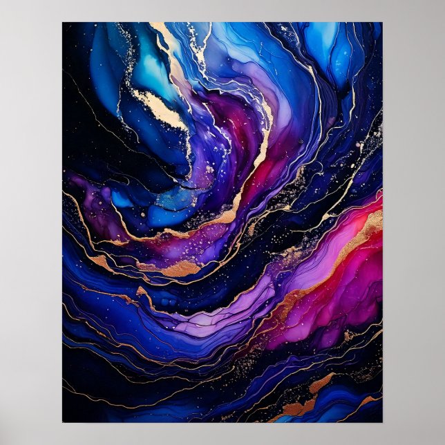 Poster Tinta de Álcool Ametist Sapphire (Frente)