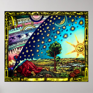 Poster Tinta de Contraste do Flammarion Dome