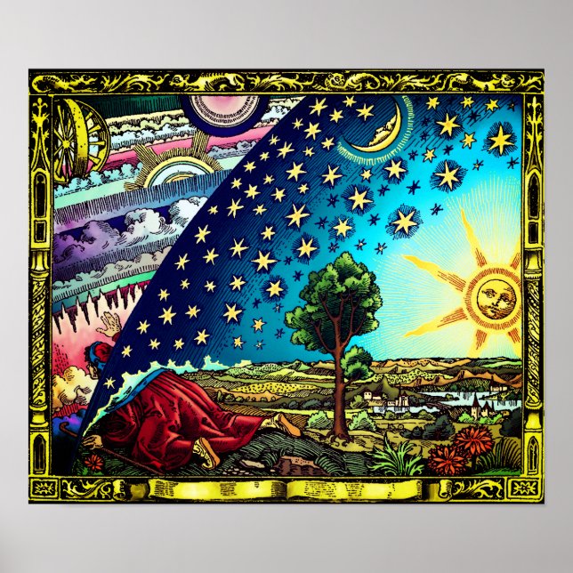 Poster Tinta de Contraste do Flammarion Dome (Frente)