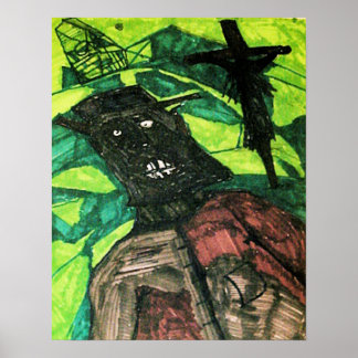 Póster tinta de ladrão de túmulo