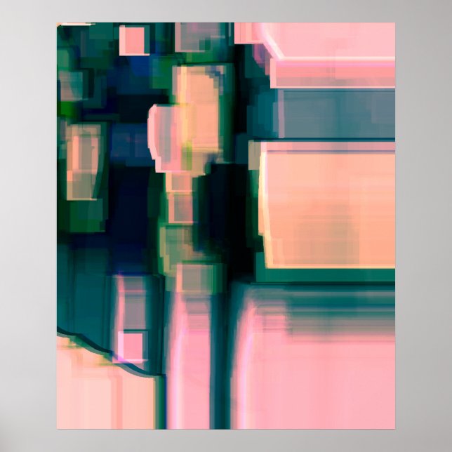 Póster "Tinta digital" Abstrato Art digital (Frente)