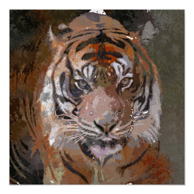Póster Tinta Louca - Tigre (Frente)