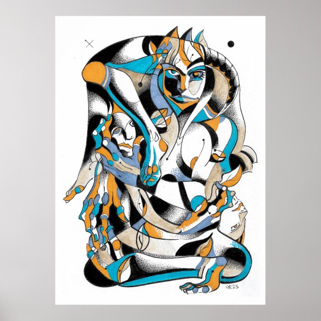 Poster Tinta Tarot buddha (Frente)